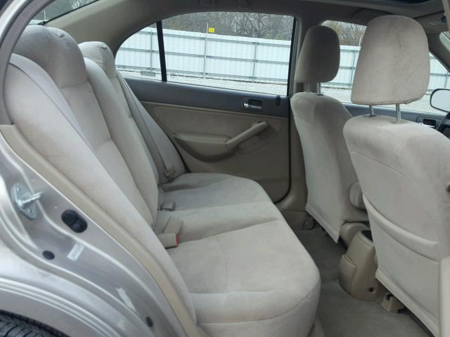 1HGES26762L068595 - 2002 HONDA CIVIC EX 金色 照片 6