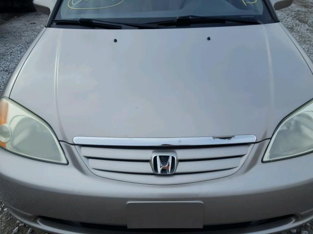 1HGES26762L068595 - 2002 HONDA CIVIC EX GOLD photo 9