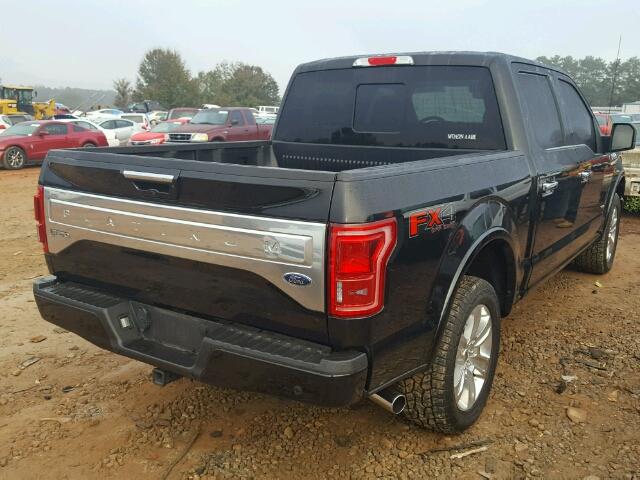 1FTEW1EG3FFC45154 - 2015 FORD F150 SUPER BLACK photo 4