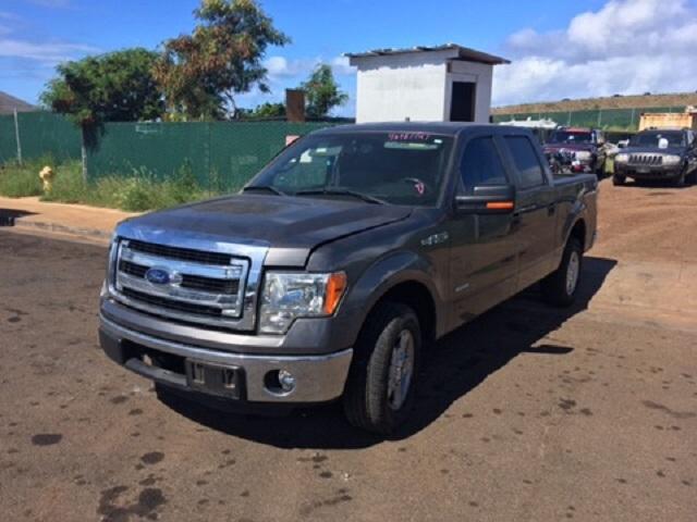 1FTFW1CT1DFC13126 - 2013 FORD F150 SUPER GRAY photo 2