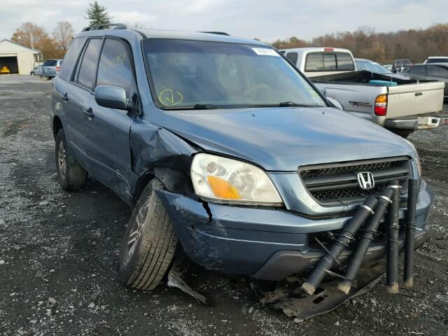 5FNYF18425B019687 - 2005 HONDA PILOT EX TEAL photo 1