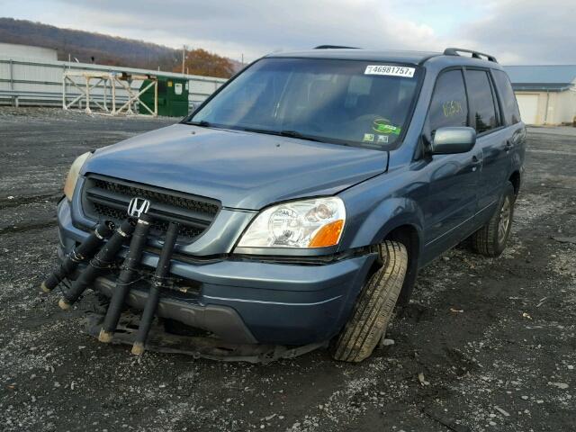 5FNYF18425B019687 - 2005 HONDA PILOT EX TEAL photo 2