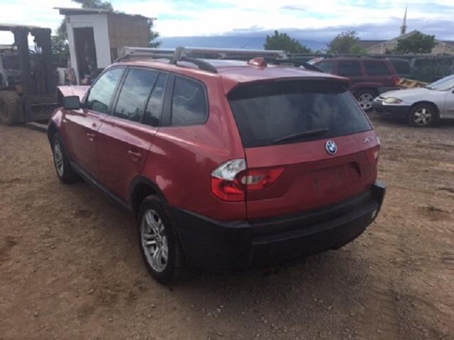 WBXPA93415WD14362 - 2005 BMW X3 3.0I RED photo 3