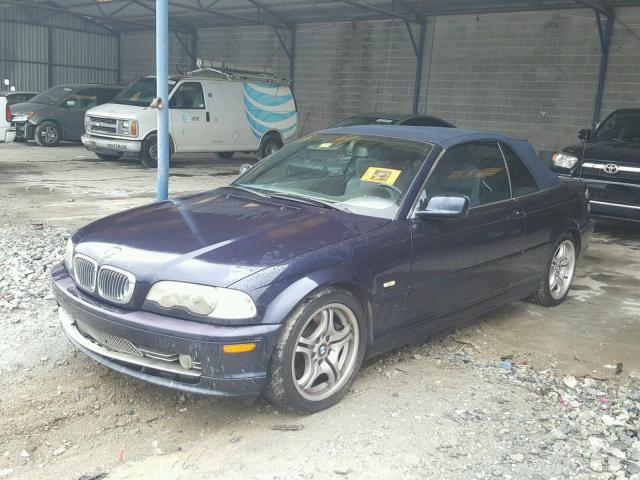 WBABS53443EV90657 - 2003 BMW 330 CI BLUE photo 2