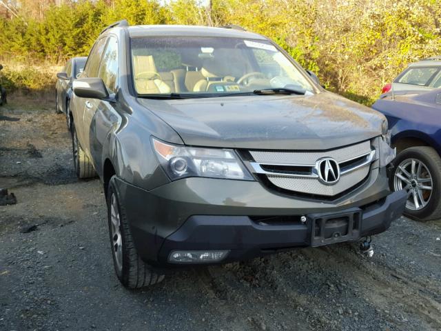 2HNYD28307H527991 - 2007 ACURA MDX TECHNO GREEN photo 1