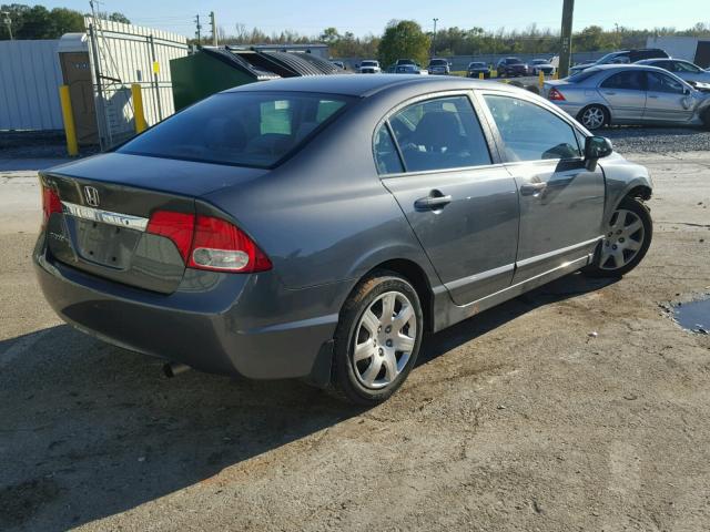 19XFA1F51BE023281 - 2011 HONDA CIVIC LX GRAY photo 4