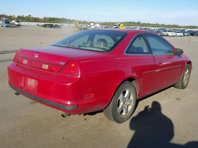 1HGCG2257WA023437 - 1998 HONDA ACCORD EX RED photo 4