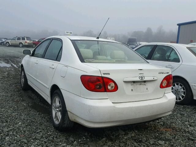 1NXBR32E48Z012323 - 2008 TOYOTA COROLLA CE WHITE photo 3