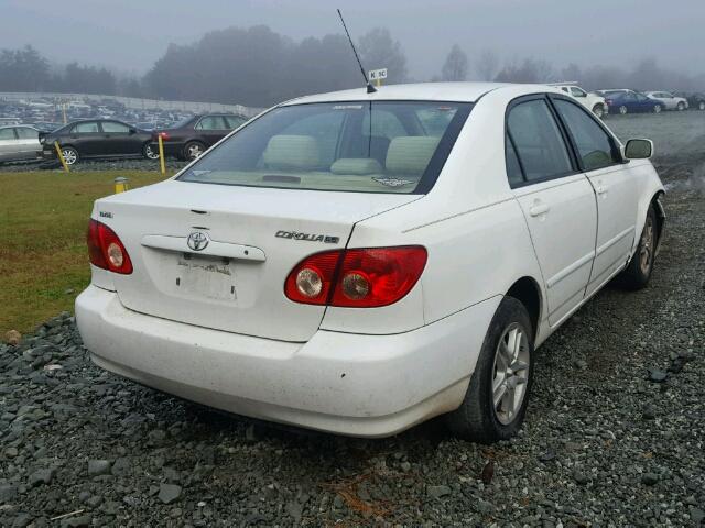 1NXBR32E48Z012323 - 2008 TOYOTA COROLLA CE WHITE photo 4