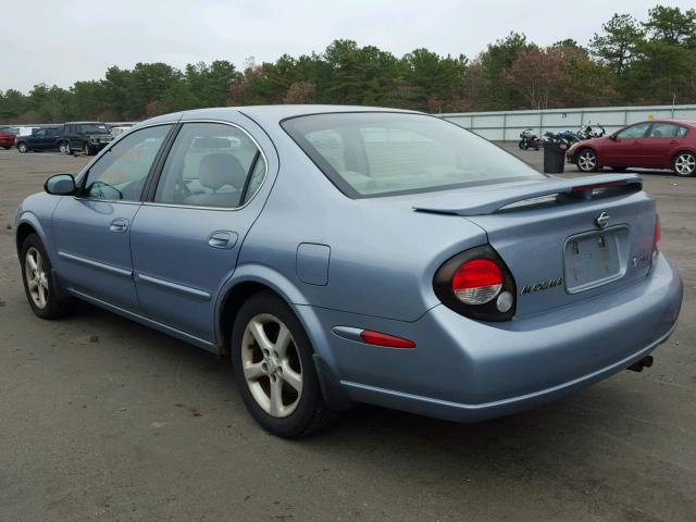 JN1CA31D0YT516045 - 2000 NISSAN MAXIMA GLE BLUE photo 3