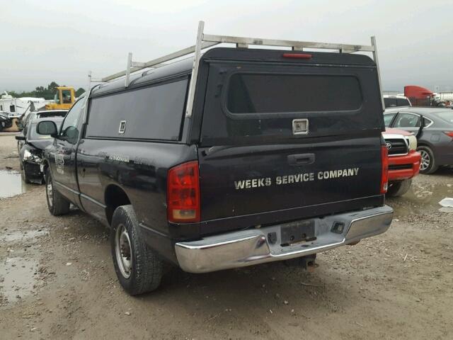 3D7KR26D96G267846 - 2006 DODGE RAM 2500 S შავი ფოტო 3