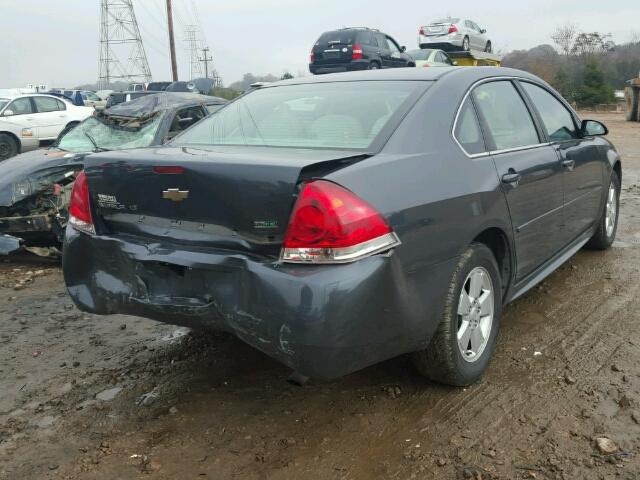 2G1WG5EK1B1142886 - 2011 CHEVROLET IMPALA LT GRAY photo 4