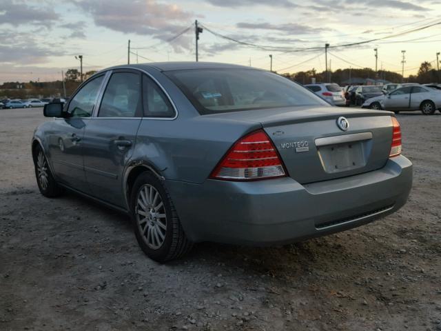 1MEFM42115G616315 - 2005 MERCURY MONTEGO TURQUOISE photo 3