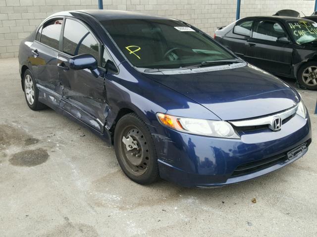 JHMFA16557S009063 - 2007 HONDA CIVIC LX BLUE photo 1