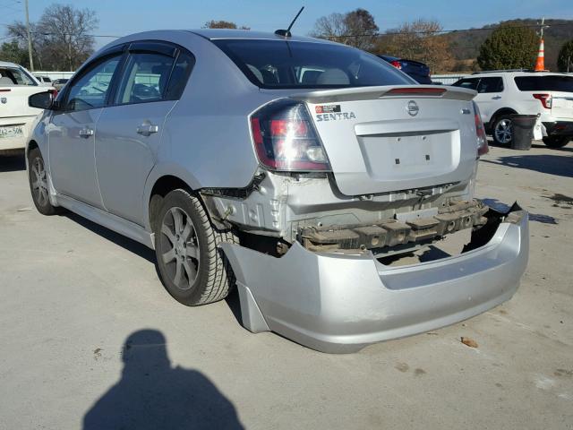 3N1AB6AP3CL701820 - 2012 NISSAN SENTRA 2.0 SILVER photo 3