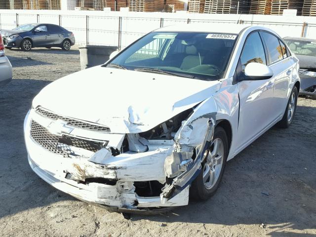 1G1PC5SB7E7224147 - 2014 CHEVROLET CRUZE LT WHITE photo 2