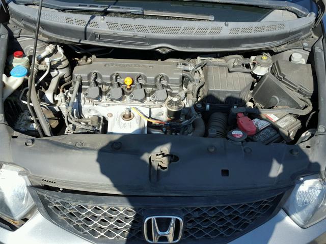2HGFG11889H511563 - 2009 HONDA CIVIC EX GRAY photo 7