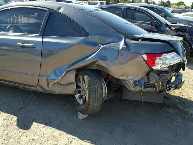 2HGFG11889H511563 - 2009 HONDA CIVIC EX GRAY photo 9