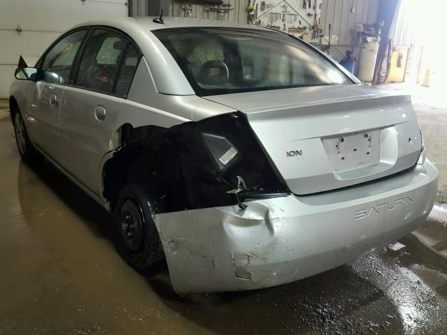 1G8AJ55F97Z162883 - 2007 SATURN ION LEVEL SILVER photo 3