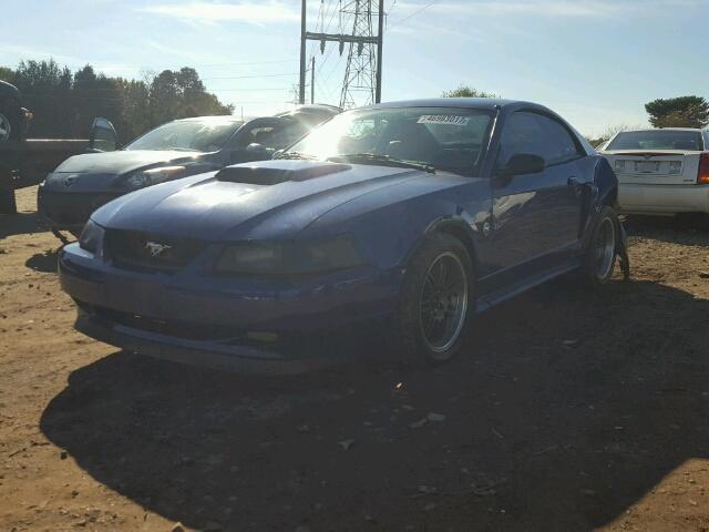 1FAFP42X74F222566 - 2004 FORD MUSTANG GT BLUE photo 2