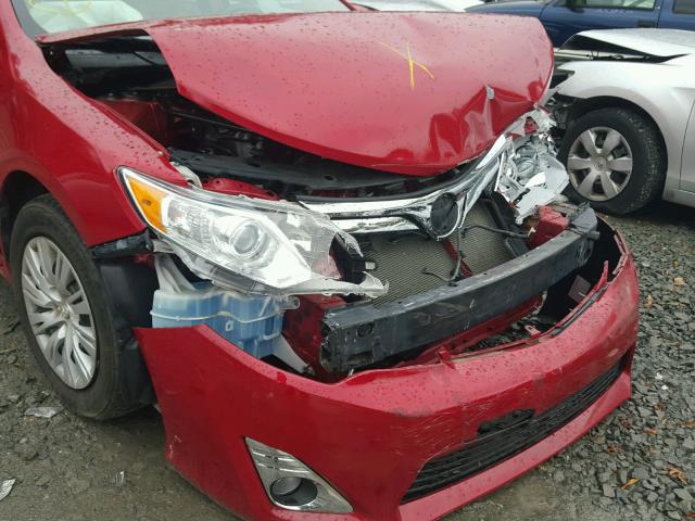 4T4BF1FK5ER422398 - 2014 TOYOTA CAMRY L RED photo 9