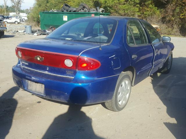 1G1JC52F957197994 - 2005 CHEVROLET CAVALIER BLUE photo 4