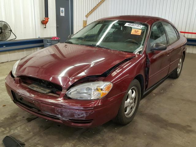 1FAFP53U97A112047 - 2007 FORD TAURUS SE MAROON photo 2