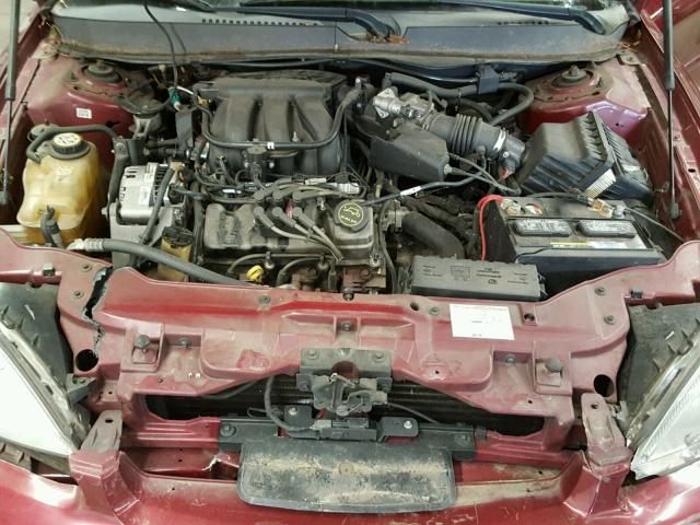 1FAFP53U97A112047 - 2007 FORD TAURUS SE MAROON photo 7