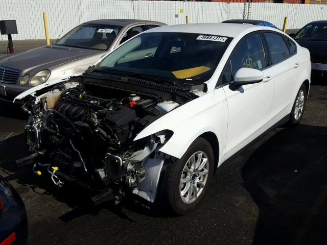 3FA6P0G72GR204937 - 2016 FORD FUSION S WHITE photo 2