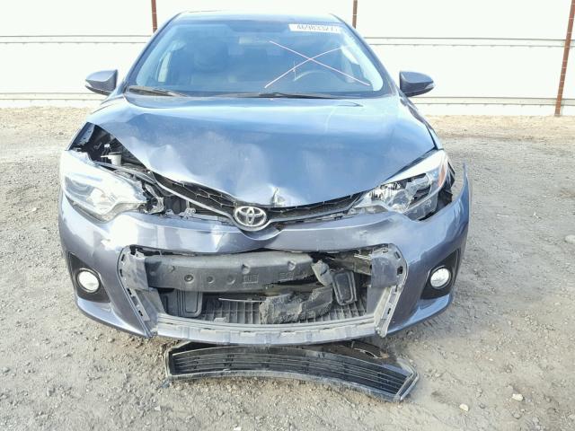 2T1BURHE1GC578609 - 2016 TOYOTA COROLLA L CHARCOAL photo 9