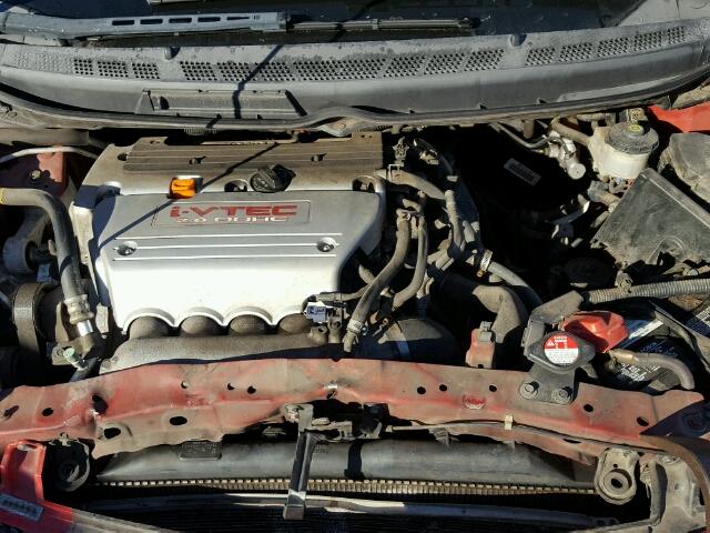 2HGFG21528H708626 - 2008 HONDA CIVIC SI RED photo 7