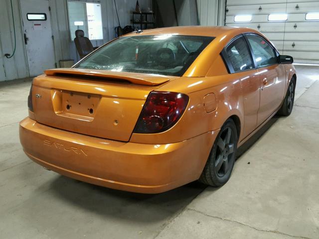 1G8AN15FX6Z119309 - 2006 SATURN ION LEVEL ORANGE photo 4