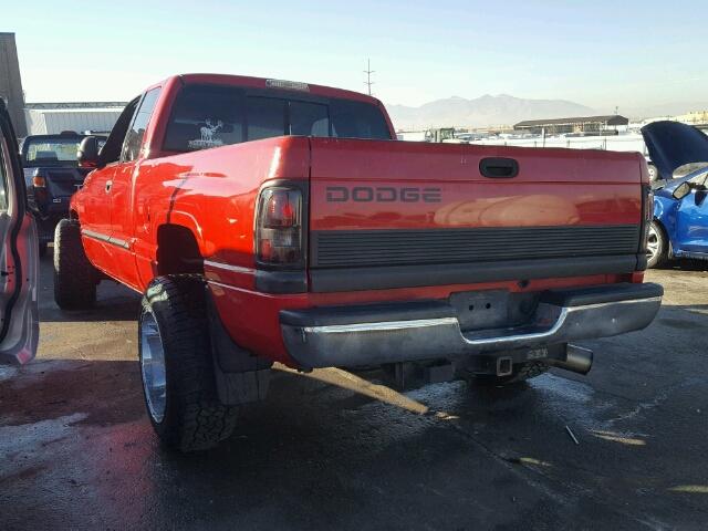 3B7KC2365YG119648 - 2000 DODGE RAM 2500 RED photo 3