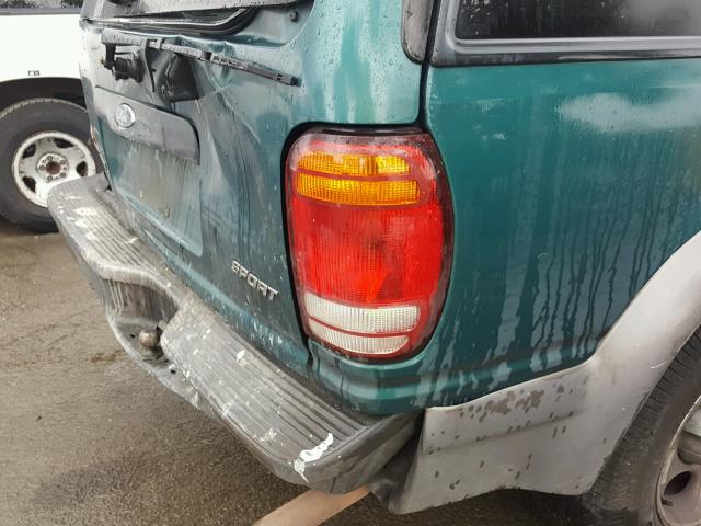 1FMYU24E0WUB84152 - 1998 FORD EXPLORER GREEN photo 9