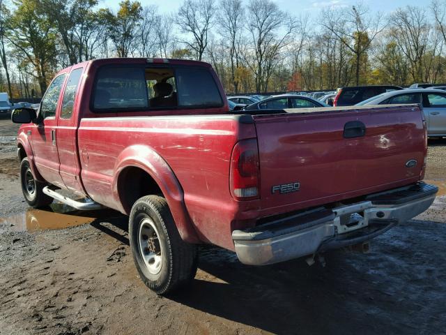 1FTNX21L43EC21873 - 2003 FORD F250 RED photo 3