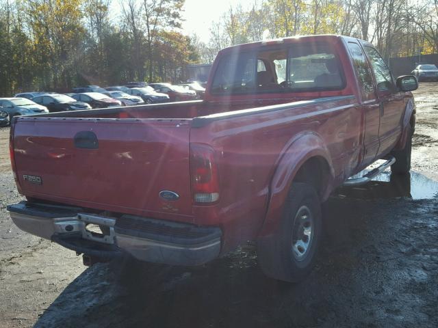 1FTNX21L43EC21873 - 2003 FORD F250 RED photo 4