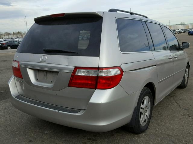 5FNRL38636B425201 - 2006 HONDA ODYSSEY EX SILVER photo 4