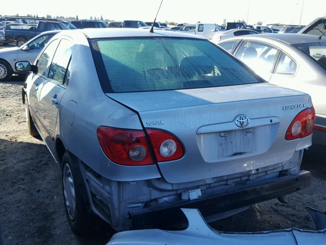 1NXBR32E27Z935382 - 2007 TOYOTA COROLLA CE SILVER photo 3