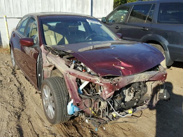 1HGCP2F86CA051049 - 2012 HONDA ACCORD EXL MAROON photo 1