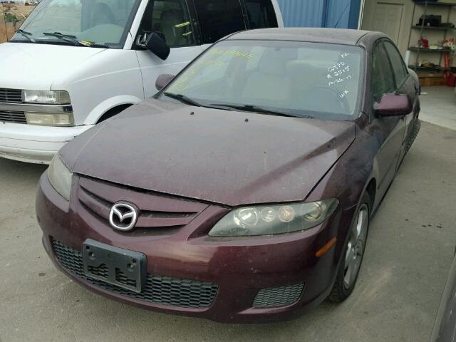 1YVHP80C985M13874 - 2008 MAZDA 6 I BURGUNDY photo 2