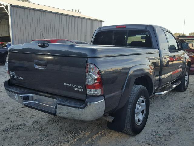 5TFTX4GN5BX005562 - 2011 TOYOTA TACOMA PRE CHARCOAL photo 4