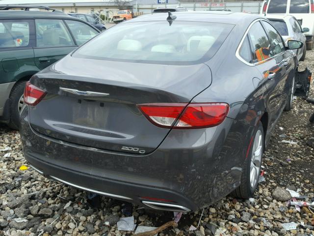 1C3CCCCG5FN527062 - 2015 CHRYSLER 200 C GRAY photo 4