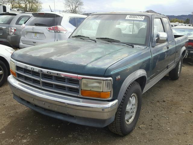 1B7GL23X8SS159852 - 1995 DODGE DAKOTA GREEN photo 2