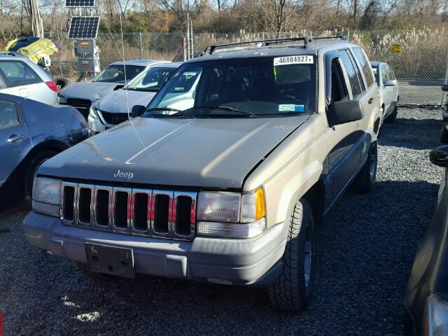 1J4GZ58S3VC545598 - 1997 JEEP GRAND CHER GRAY photo 2