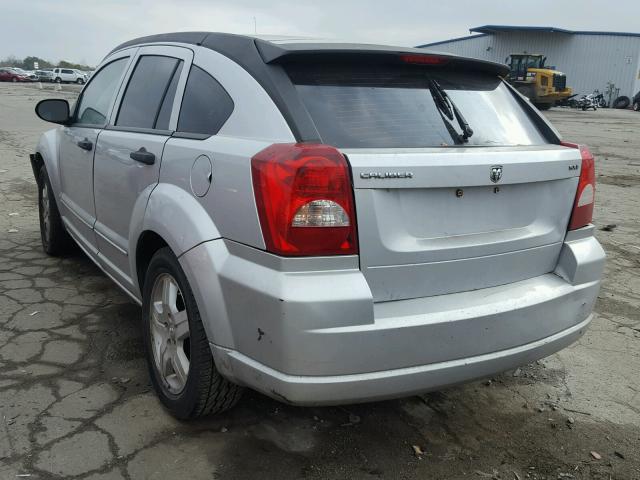 1B3JB48B27D504212 - 2007 DODGE CALIBER SX SILVER photo 3