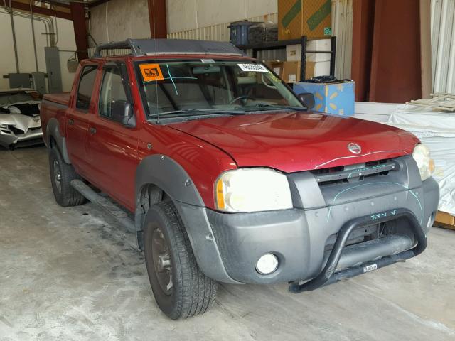 1N6ED27T32C355586 - 2002 NISSAN FRONTIER C RED photo 1