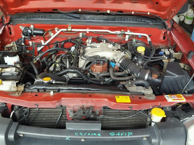 1N6ED27T32C355586 - 2002 NISSAN FRONTIER C RED photo 7