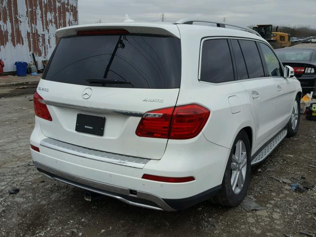 4JGDF6EE0FA581800 - 2015 MERCEDES-BENZ GL WHITE photo 4