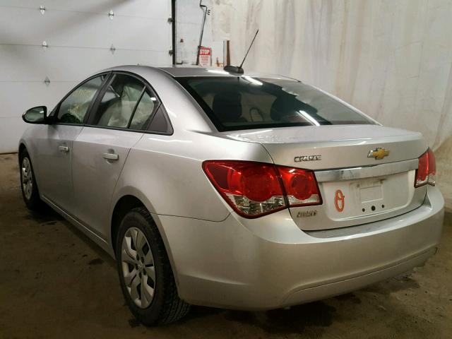 1G1PA5SH5F7300525 - 2015 CHEVROLET CRUZE LS SILVER photo 3