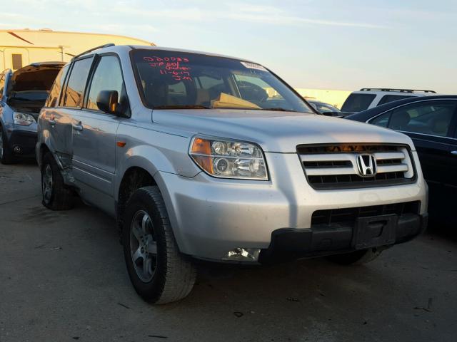 5FNYF28456B020033 - 2006 HONDA PILOT EX SILVER photo 1